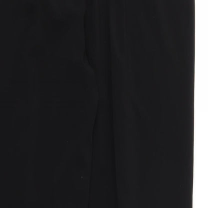 Womens UK Size 16 Preworn Regular Fit  Black Trousers