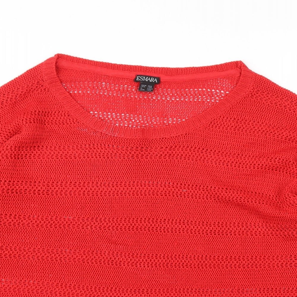 ESMARA Womens Red   Pullover Jumper Size L