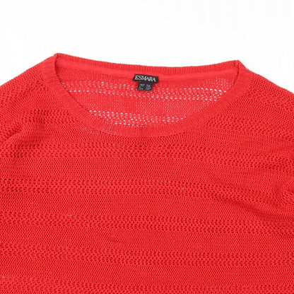 ESMARA Womens Red   Pullover Jumper Size L