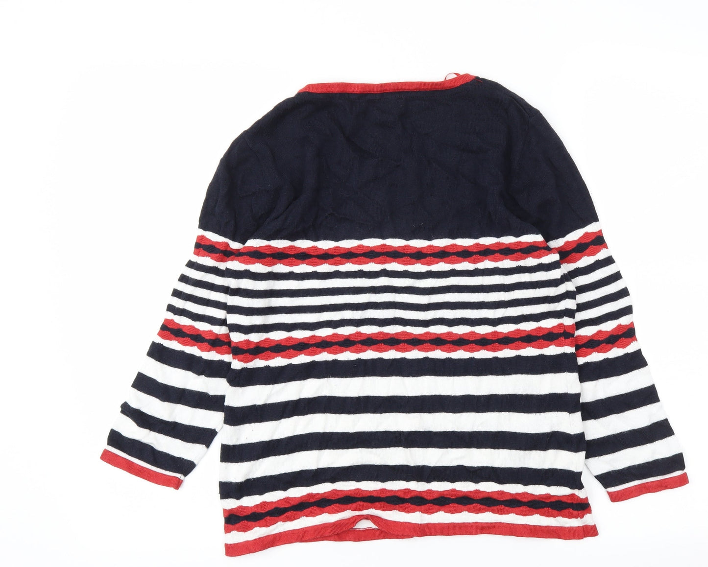 CC Womens Red Striped  Basic T-Shirt Size M