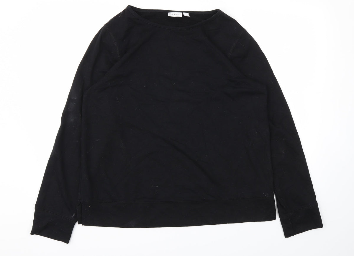 Kim Rogers Womens Black   Pullover Jumper Size L
