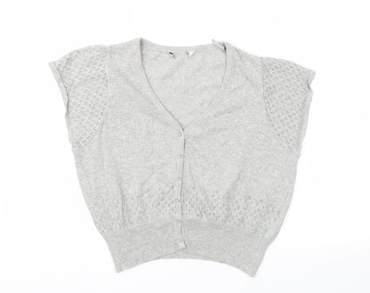 George Womens Grey   Cardigan Jumper Size 16