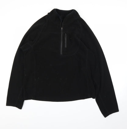 Preworn Mens Black  Fleece Pullover Jumper Size L