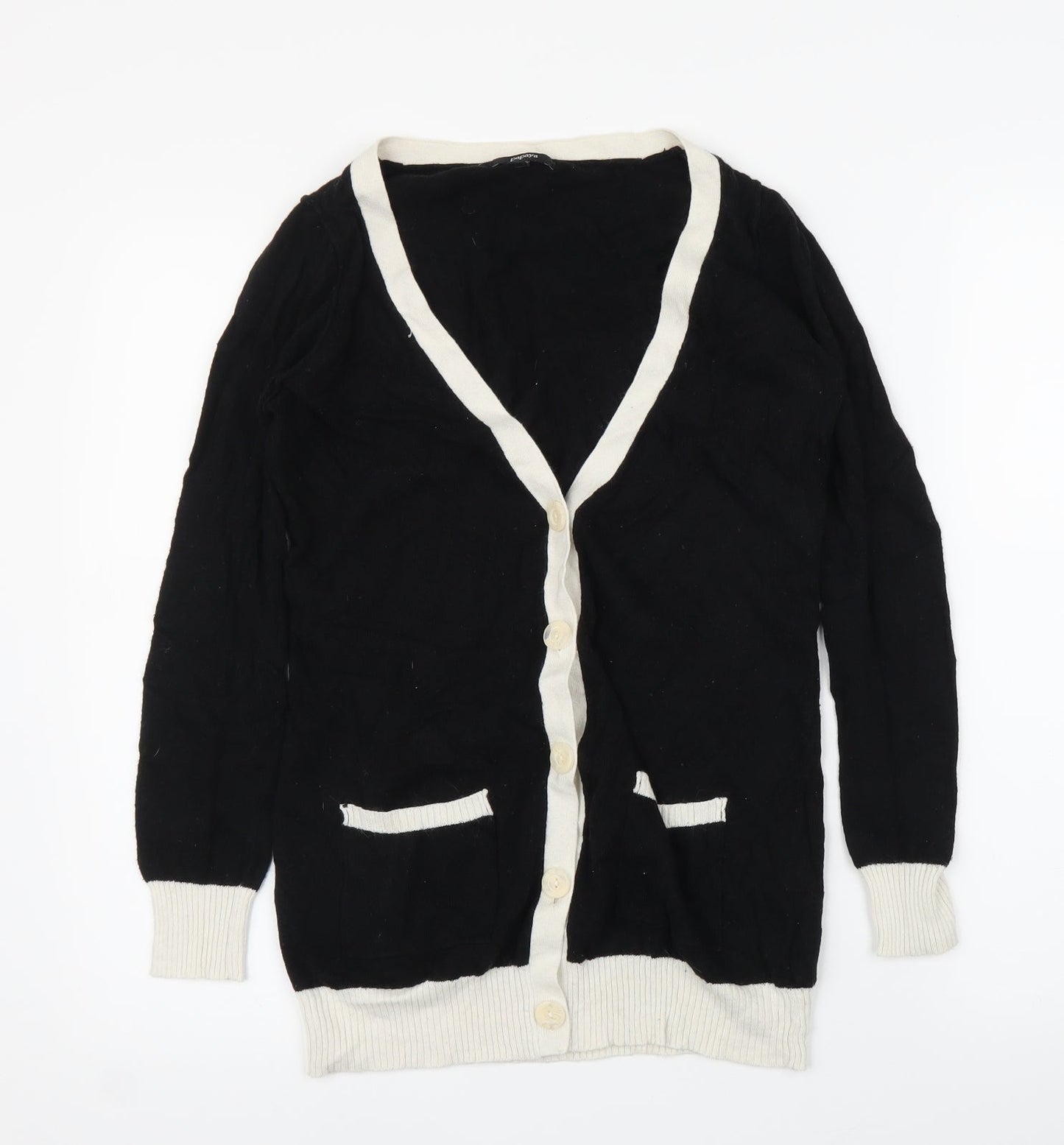 Papaya Womens Black   Cardigan Jumper Size 10