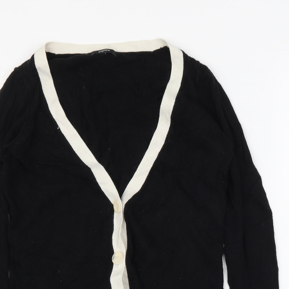 Papaya Womens Black   Cardigan Jumper Size 10
