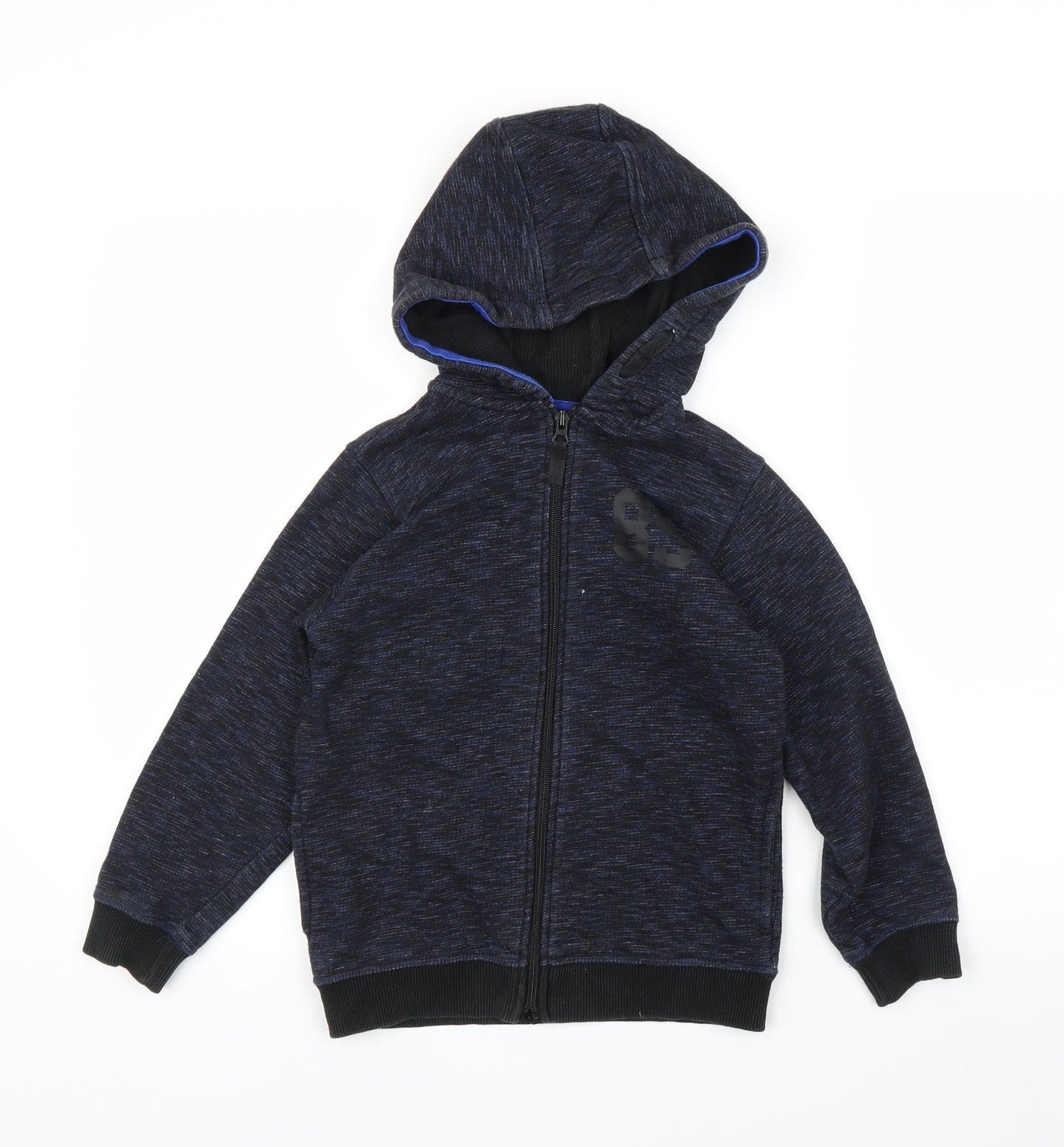Matalan Boys Blue   Full Zip Hoodie Size 8 Years