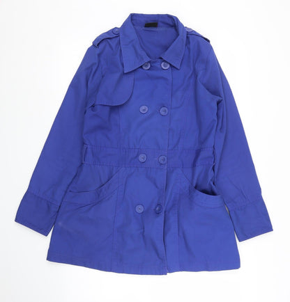 Womens UK Size 10 TG Blue Pea Coat