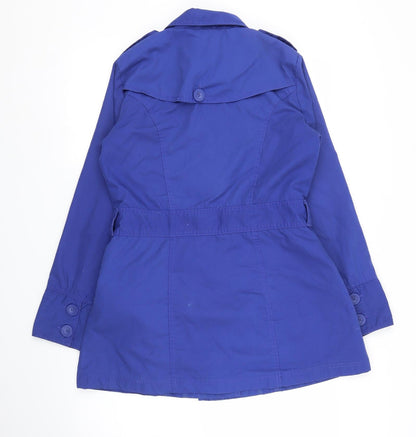 Womens UK Size 10 TG Blue Pea Coat