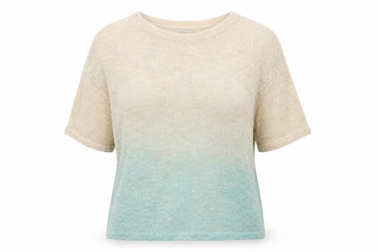 Front view of Papaya women’s beige jumper, size UK 14