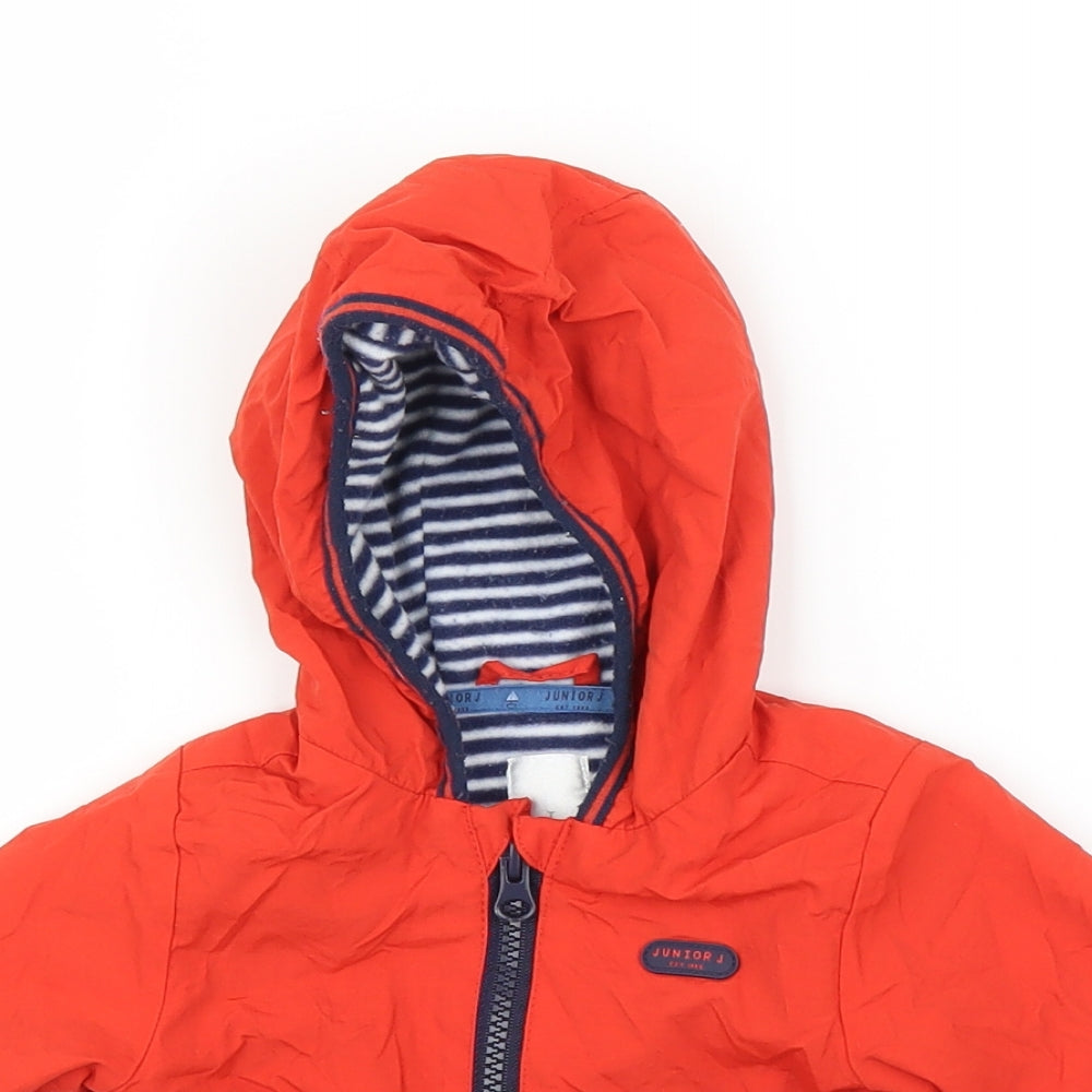 Debenhams Baby Orange   Parka Coat Size 0-3 Months