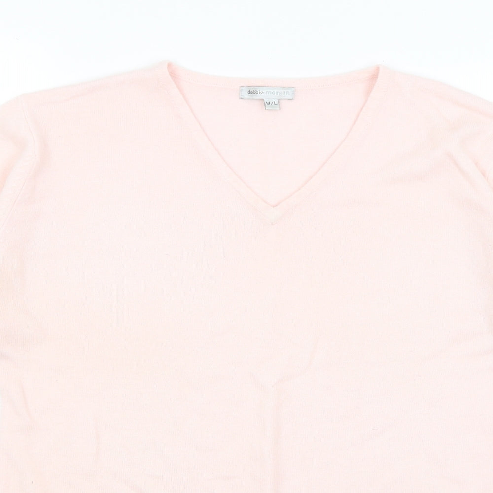 Debbie Morgan Womens Pink   Pullover Jumper Size M