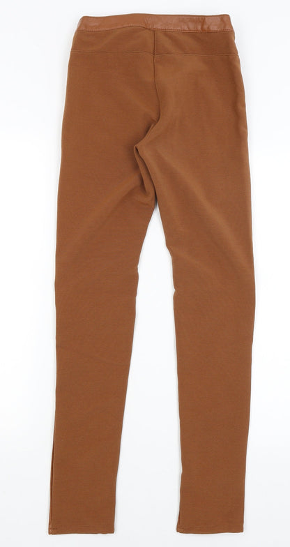 Womens UK Size 8 H&M Regular Fit  Brown Trousers
