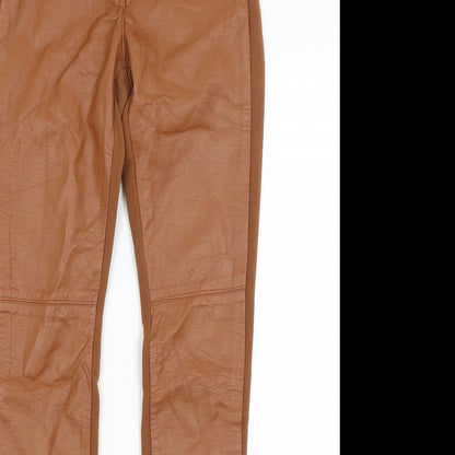 Womens UK Size 8 H&M Regular Fit  Brown Trousers