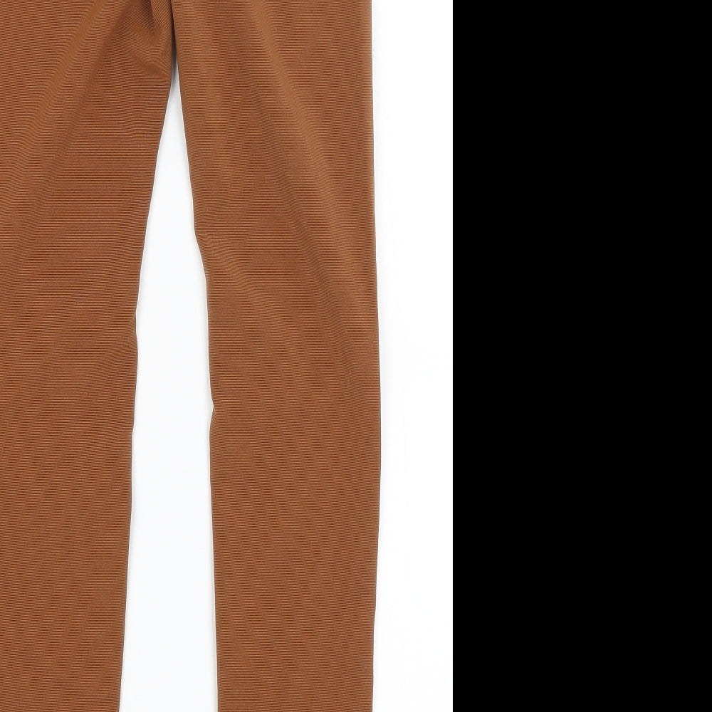 Womens UK Size 8 H&M Regular Fit  Brown Trousers