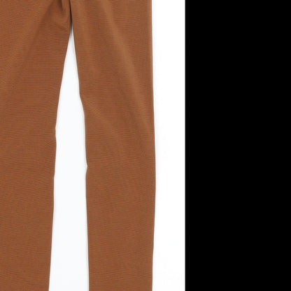 Womens UK Size 8 H&M Regular Fit  Brown Trousers