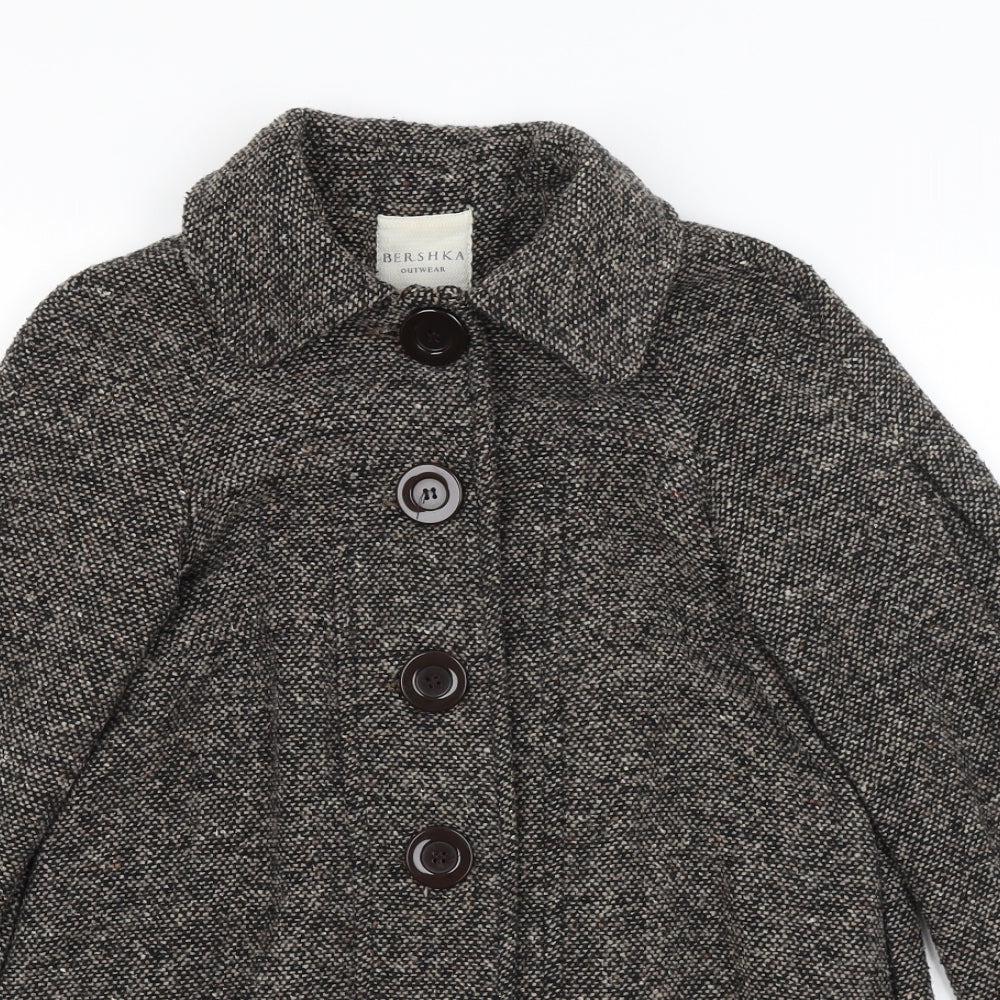 Womens UK Size S Bershka Brown Jacket
