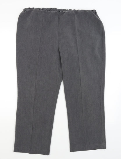 Bonmarche Womens Grey   Dress Pants Trousers Size 18 L25 in