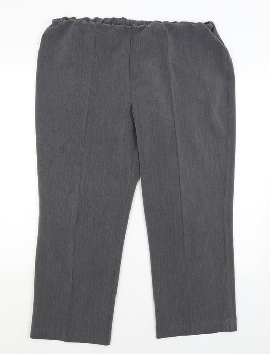 Bonmarche Womens Grey   Dress Pants Trousers Size 18 L25 in