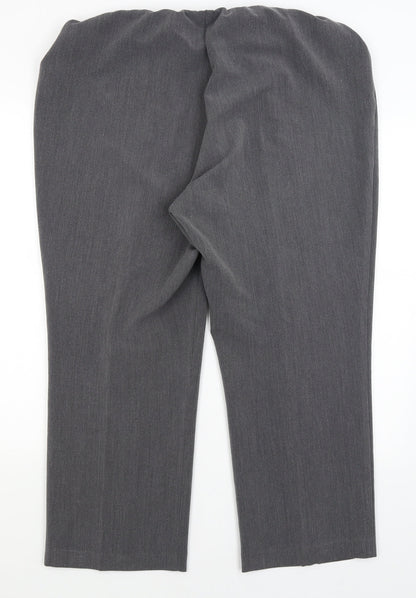 Bonmarche Womens Grey   Dress Pants Trousers Size 18 L25 in