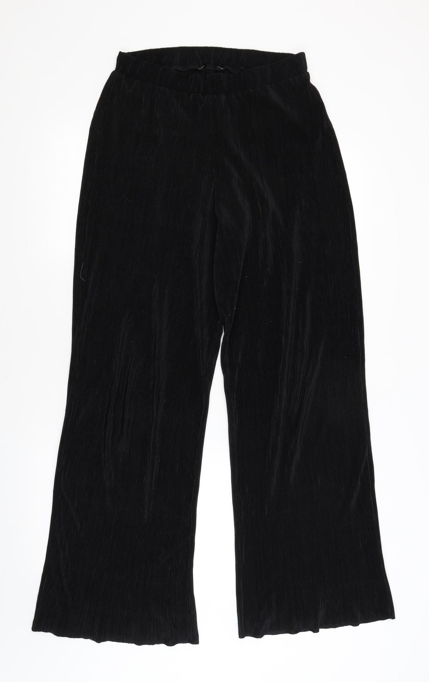 Womens UK Size 10 Preworn Regular Fit  Black Trousers