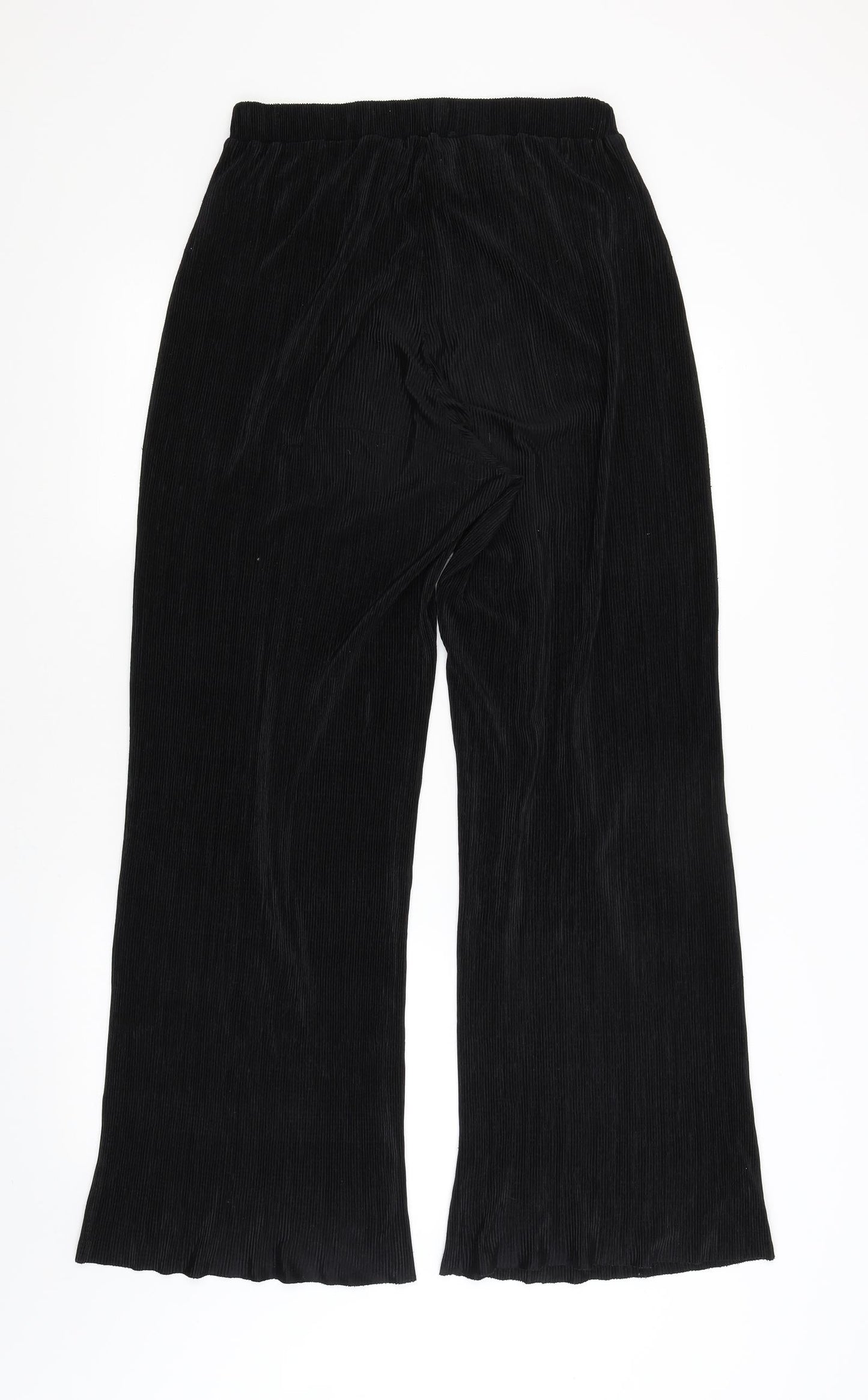 Womens UK Size 10 Preworn Regular Fit  Black Trousers