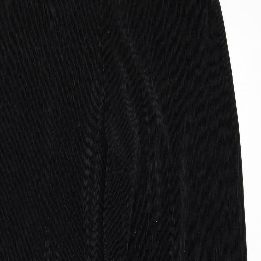 Womens UK Size 10 Preworn Regular Fit  Black Trousers