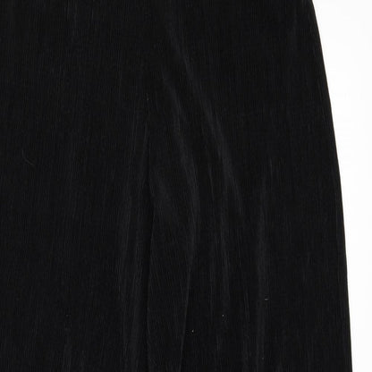 Womens UK Size 10 Preworn Regular Fit  Black Trousers