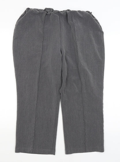 Bonmarche Womens Grey   Trousers  Size 18 L23.5 in