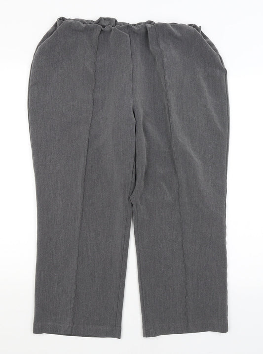 Bonmarche Womens Grey   Trousers  Size 18 L23.5 in