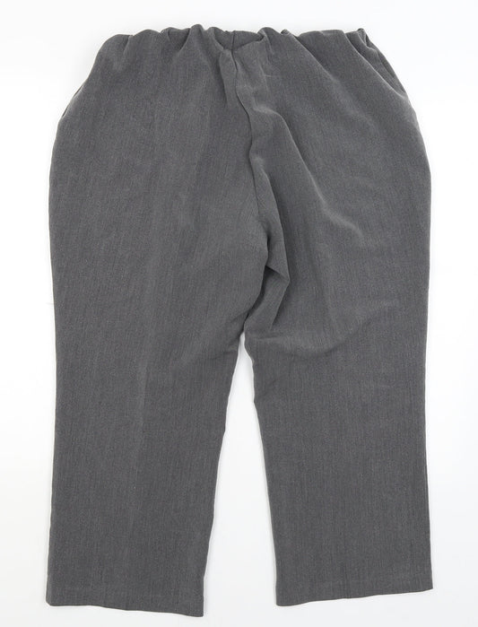 Bonmarche Womens Grey   Trousers  Size 18 L23.5 in