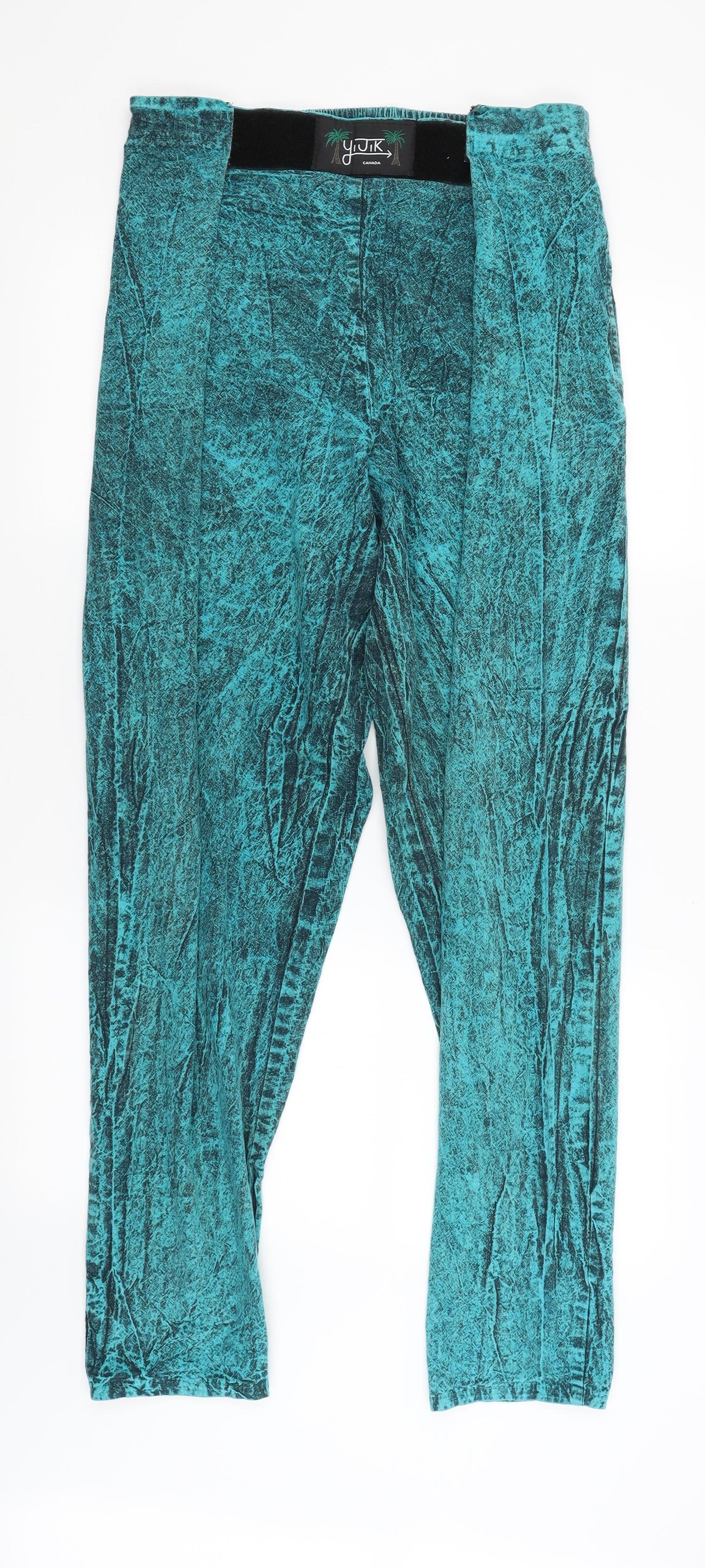 Yijik Womens Blue   Trousers  Size S L33 in