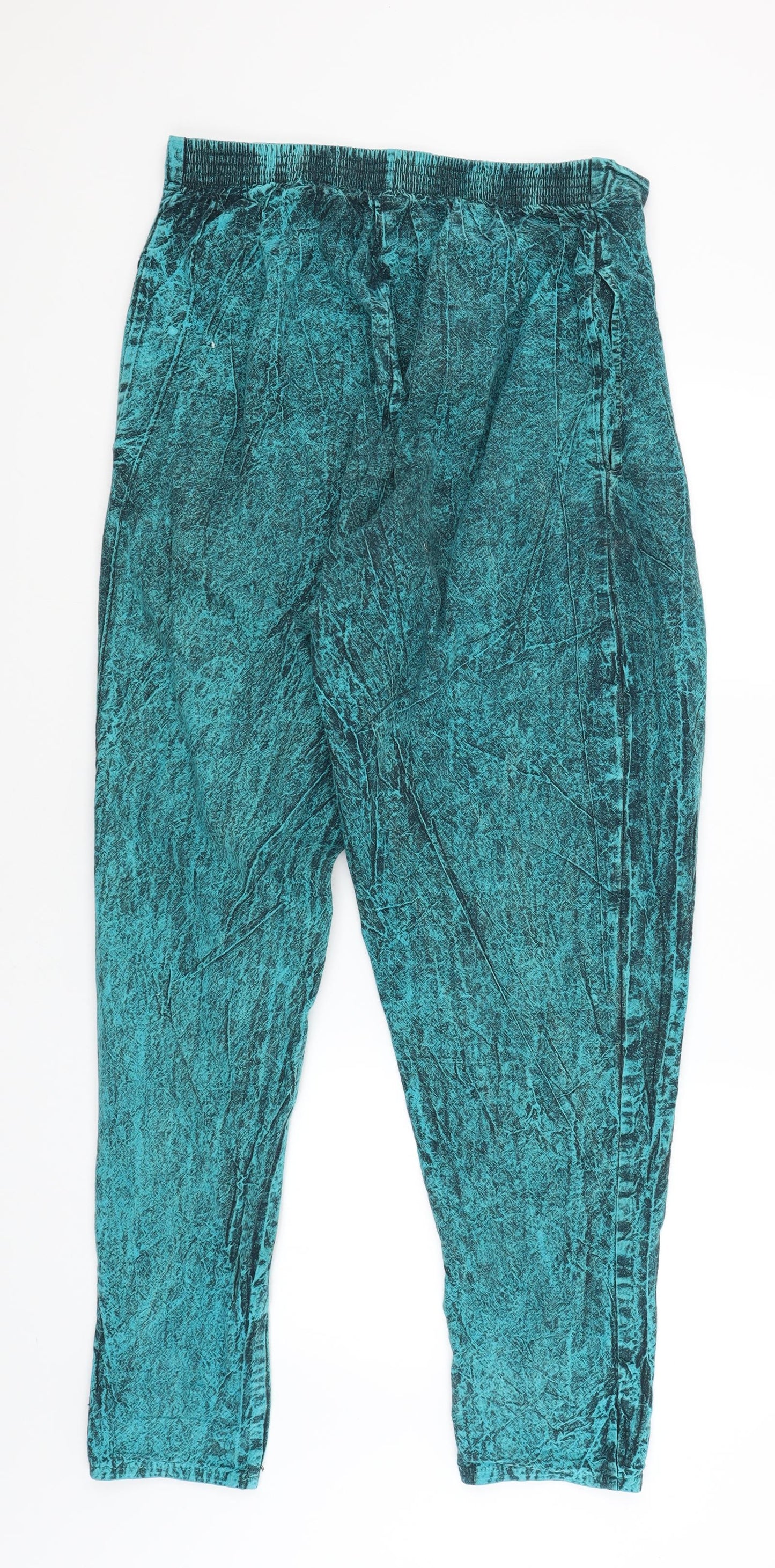 Yijik Womens Blue   Trousers  Size S L33 in