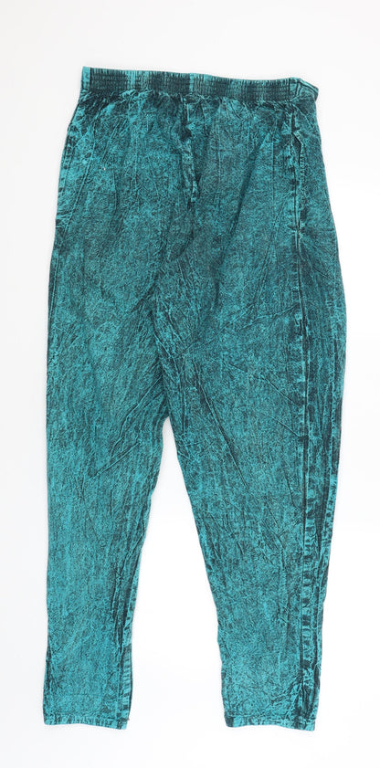 Yijik Womens Blue   Trousers  Size S L33 in