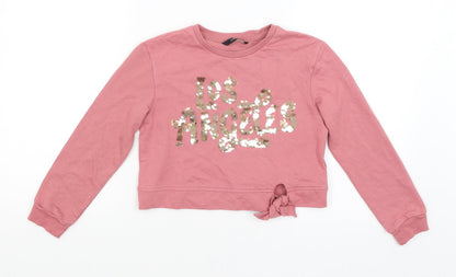 George Girls Pink   Pullover Sweatshirt Size 7-8 Years  - LA