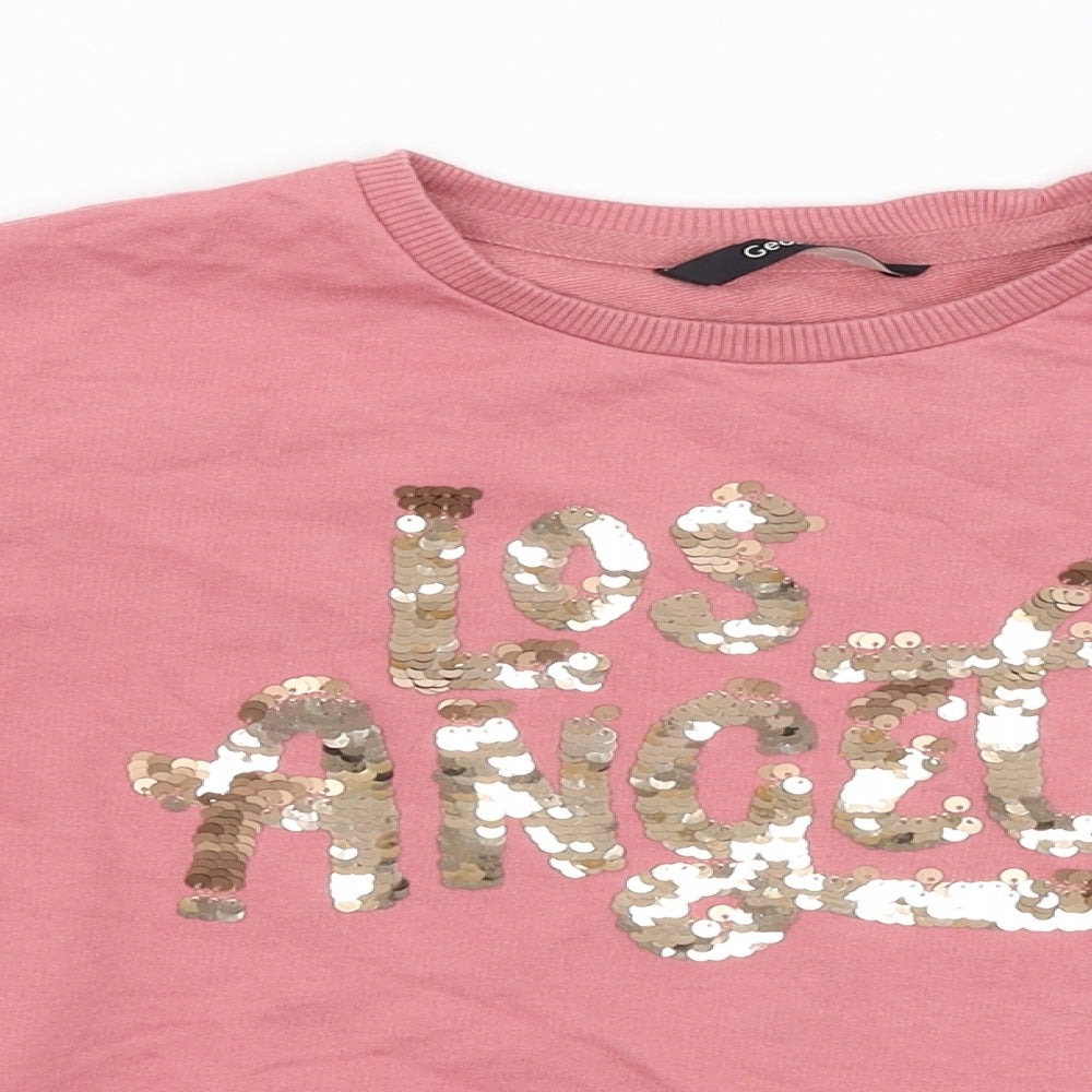 George Girls Pink   Pullover Sweatshirt Size 7-8 Years  - LA