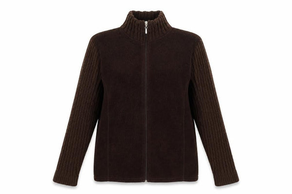 EWM Womens Brown   Full Zip Jumper Size 16