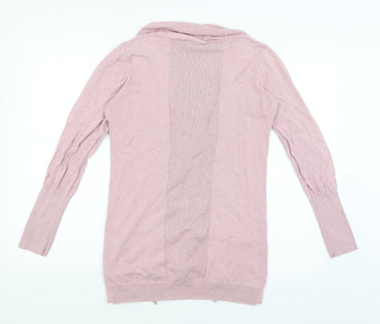 New Look Womens Pink   Wrap Jumper Size 12