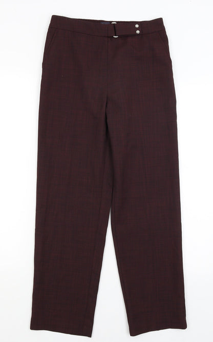 M&S Womens Red   Trousers  Size 8 L26 in
