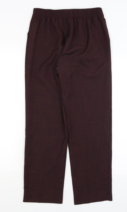 M&S Womens Red   Trousers  Size 8 L26 in