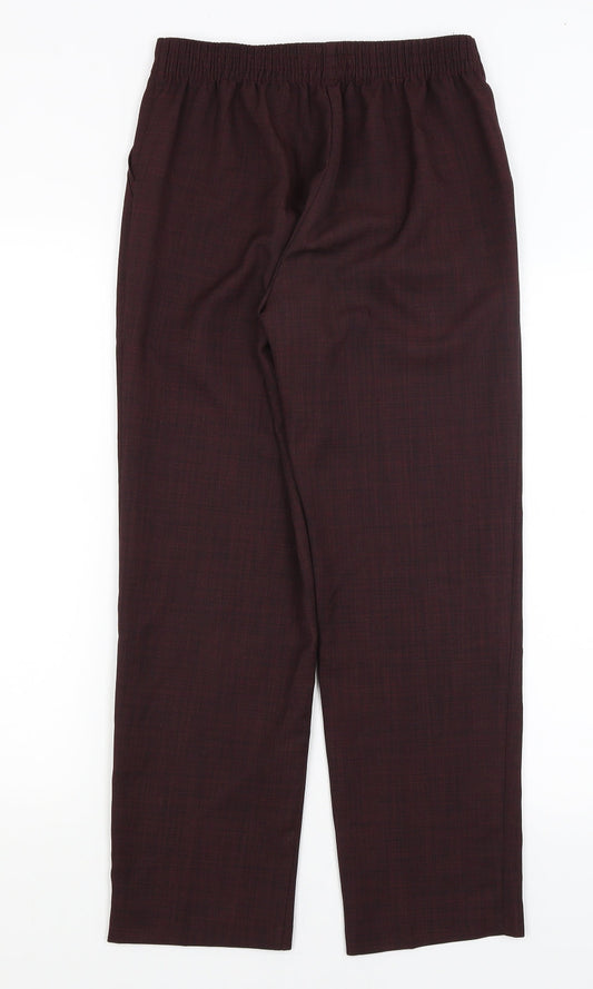 M&S Womens Red   Trousers  Size 8 L26 in
