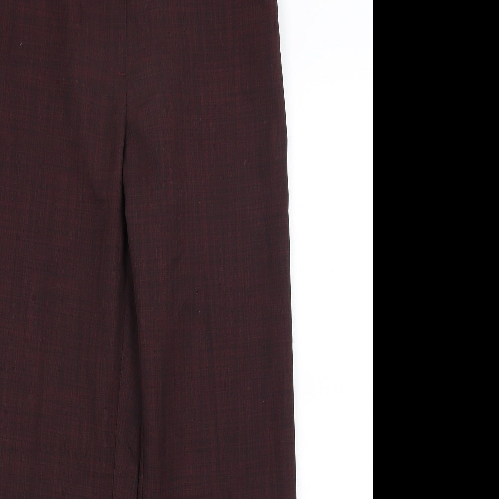 M&S Womens Red   Trousers  Size 8 L26 in