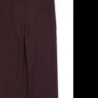 M&S Womens Red   Trousers  Size 8 L26 in
