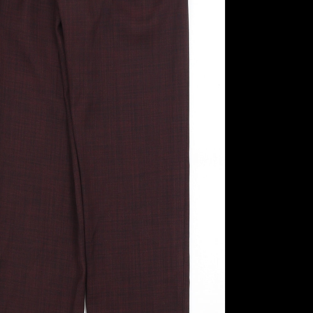 M&S Womens Red   Trousers  Size 8 L26 in