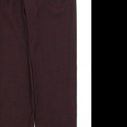 M&S Womens Red   Trousers  Size 8 L26 in