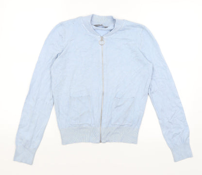 Principles Womens Blue   Full Zip Jumper Size 10