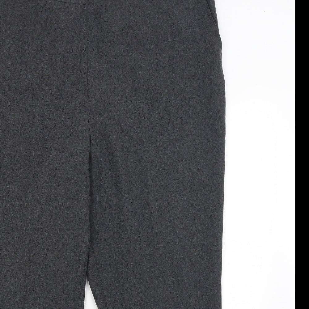 Womens UK Size 22 Bonmarche Regular Fit Dress Pants Grey Trousers