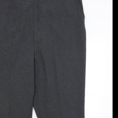 Womens UK Size 22 Bonmarche Regular Fit Dress Pants Grey Trousers