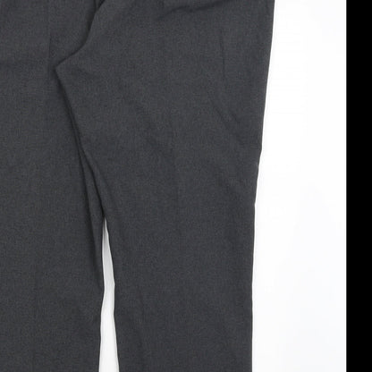 Womens UK Size 22 Bonmarche Regular Fit Dress Pants Grey Trousers