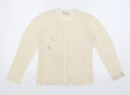 Preworn Womens Ivory   Cardigan Jumper Size S