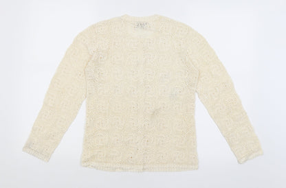 Preworn Womens Ivory   Cardigan Jumper Size S